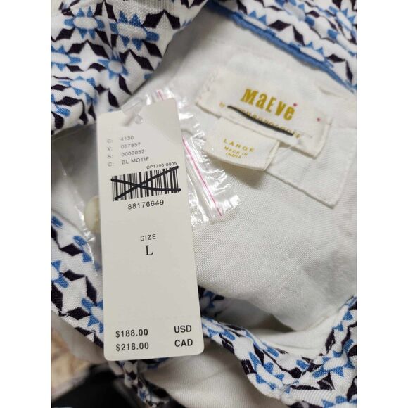 Anthropologie Blue and White Midi Dress - Picture 9 of 9